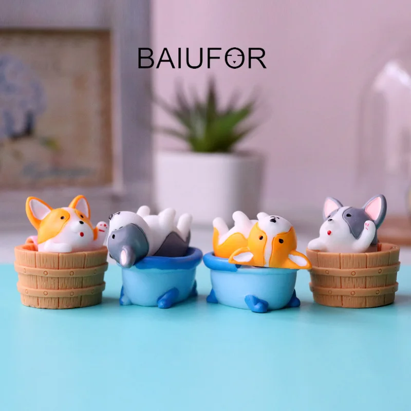 BAIUFOR миниатюры Kawaii собака серии 2 Сказочный Сад миниатюра суккуленты Мини Пейзаж