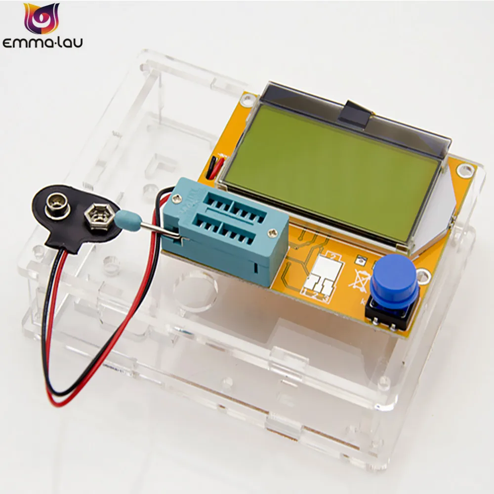 Оригинальный мерный измеритель ESR, цифровой тестер транзисторов Mega328 M328 Lcr, тестовый мультиметр емкости диодного триода + соответствующая оболочка