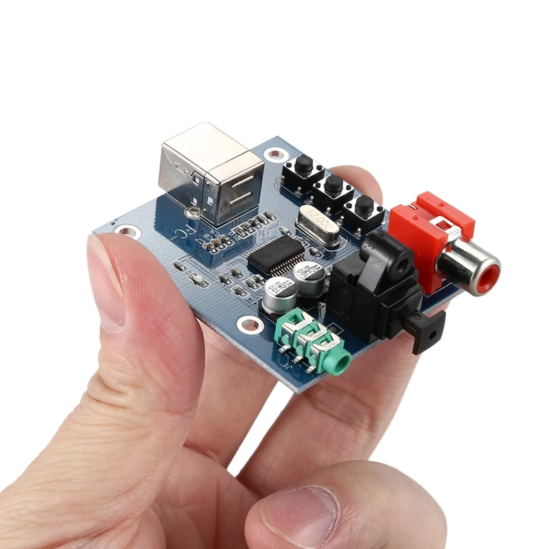 Звуковая карта PCM2704USB ЦАП Декодер USB вход коаксиальное волокно Hi-Fi звуковая