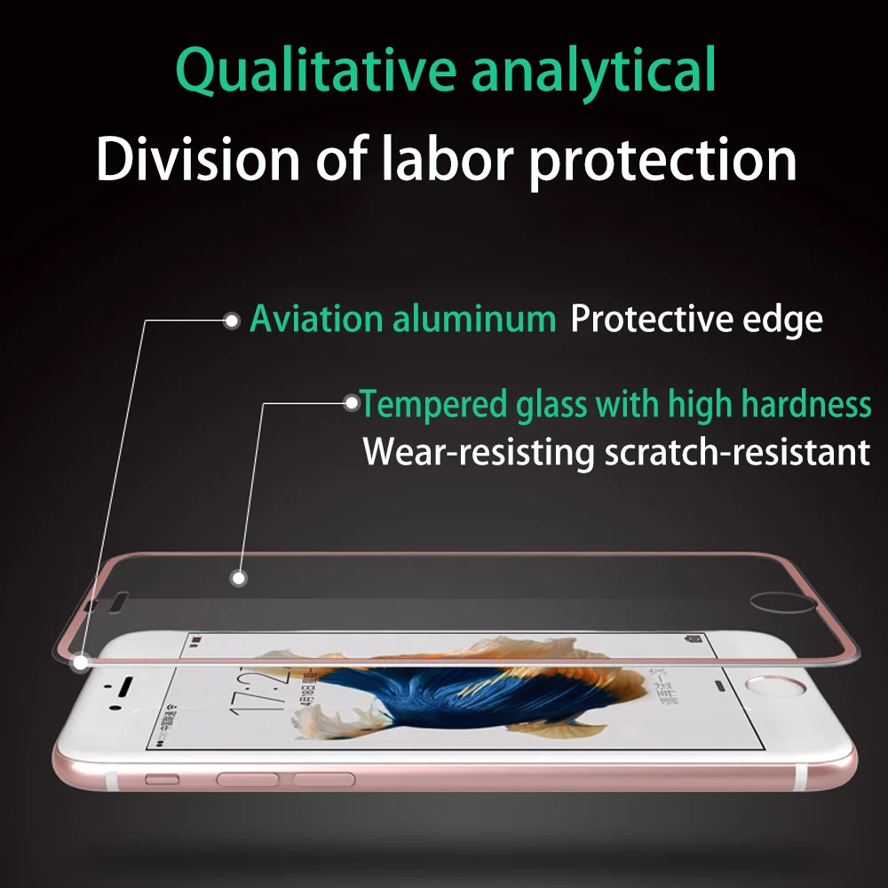 3D полное покрытие металлический край стекло для Apple IPhone X XS XR XS MAX Защитная пленка для экрана, защита для Iphone 8 7 6 6S Plus пленка