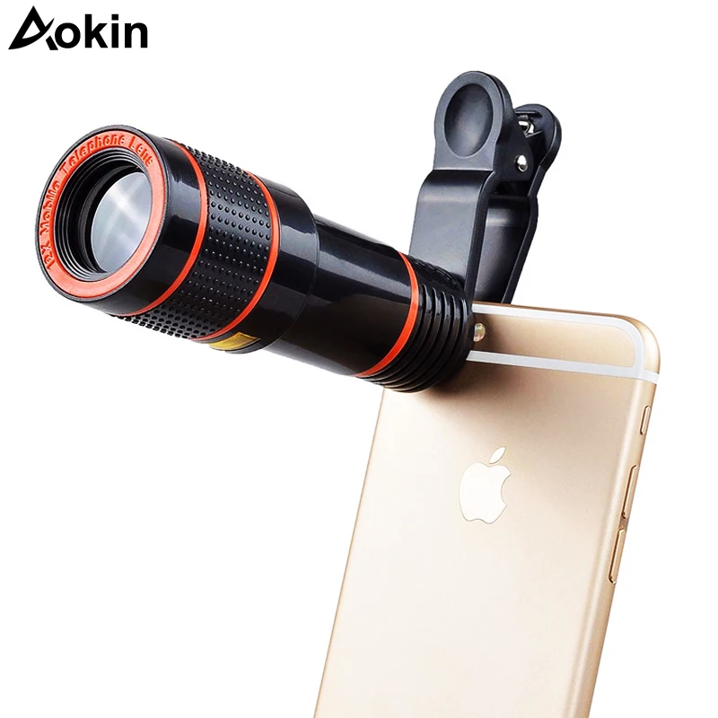 Aokin фотообъектив с универсальным зажимом зум 18X 20X для мобильного телефона