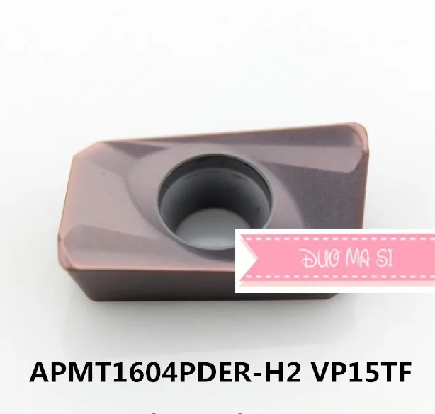 APMT1135PDER-H2 VP15TF/APMT1604PDER-H2 VP15TF обрабатывает сталь, нержавеющую сталь, свинец, литьевое железо, медь и алюминий.