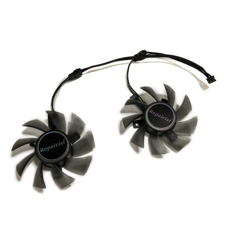 4pin 75 мм CERBERUS GTX 1050Ti VGA GPU кулер вентилятор видеокарты для Охлаждения ASUS GTX1050TI A4G/O4G 2