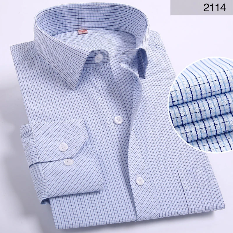 Мужская хлопковая рубашка с длинным рукавом в полоску|men brand dress shirt|mens shirtsmen shirt |