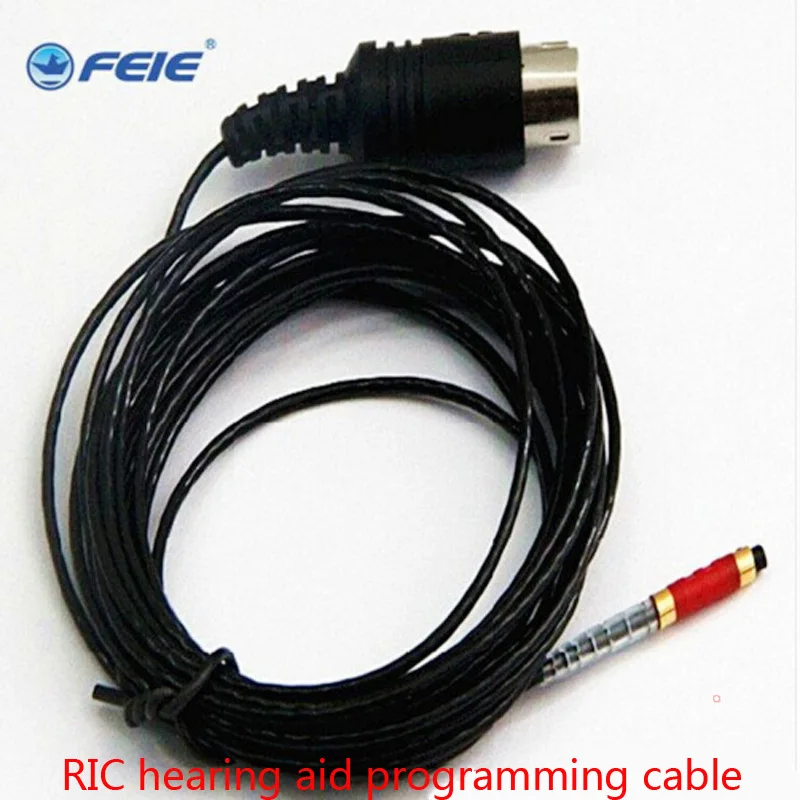 RIC programmingcable Новое поступление программируемый кабель pro программируемый провод совместимый для RIC, CIC, BTE слуховой аппарат с программатором дешевая цена - Цвет: RIC programmingcable