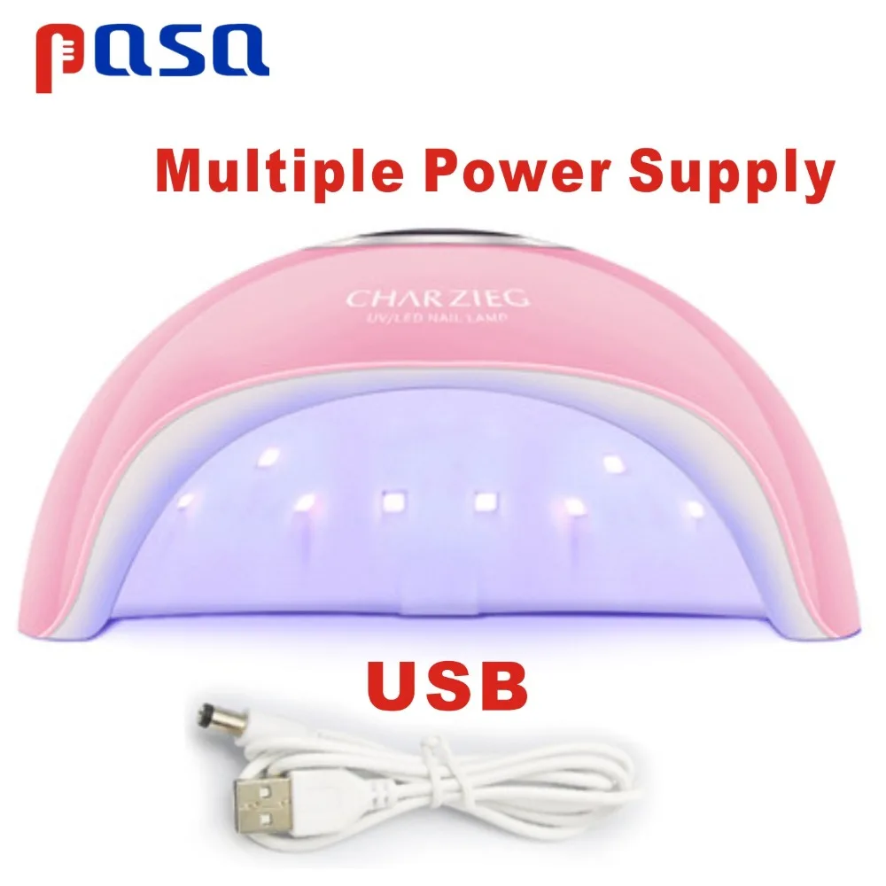 Сушилка для ногтей Светодиодный УФ лампа 36 Вт мини с USB маникюра ЖК дисплей сушка