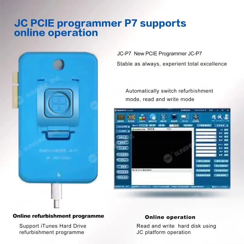 JC Pro1000S мульти-Функция NAND программер JC P7 NAND чтения и записи об ошибке удалить для iPhone 5SE 6 S 6SP 7 7 P iPad Pro