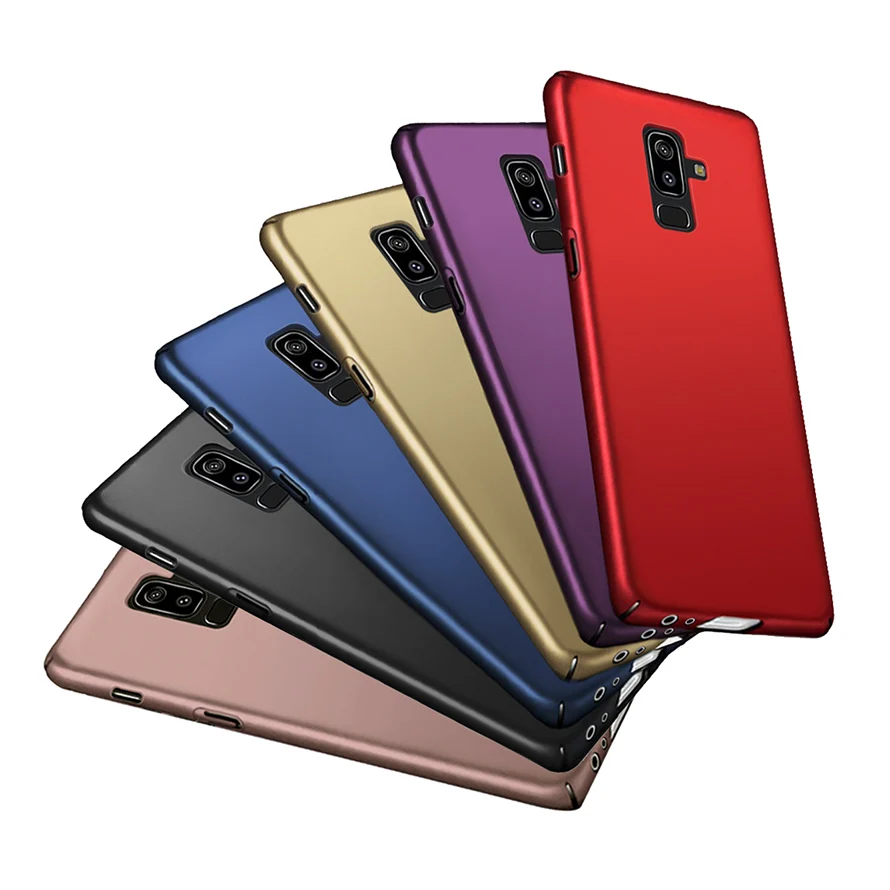 Роскошный модный чехол для Samsung Galaxy J8 2018 360 жесткий поликарбонатный фиолетовый
