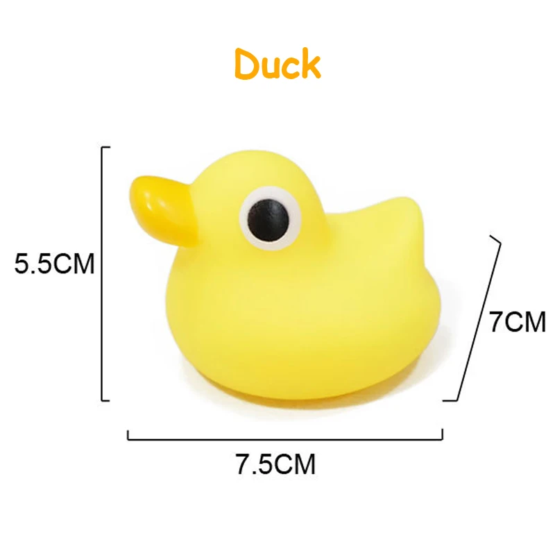 duck 1 шт. игрушки для ванной с водяным распылителем детские игрушки для детей животные Подсолнух звезда Мягкие резиновые игрушки утка зеленая лягушка для мальчиков и девочек - Цвет: duck