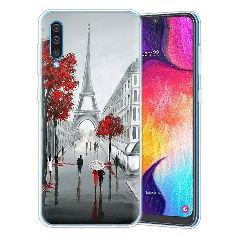 Модные лондонского городского Эйфелева чехол для samsung A50 A70 A60 A40 A30 A20 A20e A10 M30 M20 M10 A7 A9 силиконовый чехол для телефона из ТПУ с принтом " - Цвет: 12