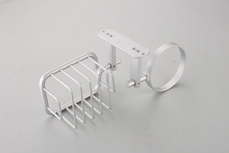 1PC Bathroom Accessories Space Aluiminum Toilet Brush Set with Shelf WC Basket tTilet Holder NG 006 | Дом и сад