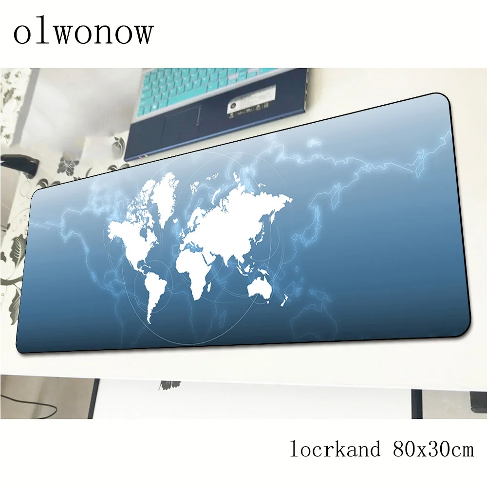 Игровой коврик для мыши с картой мира 800x300x3 мм|Коврики мышей| |