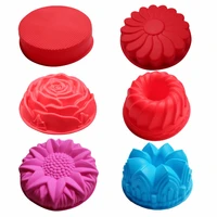 single flower shape silicone cake molds big crown shaped mold ice cream pastry tips cake mold cake decorating tools