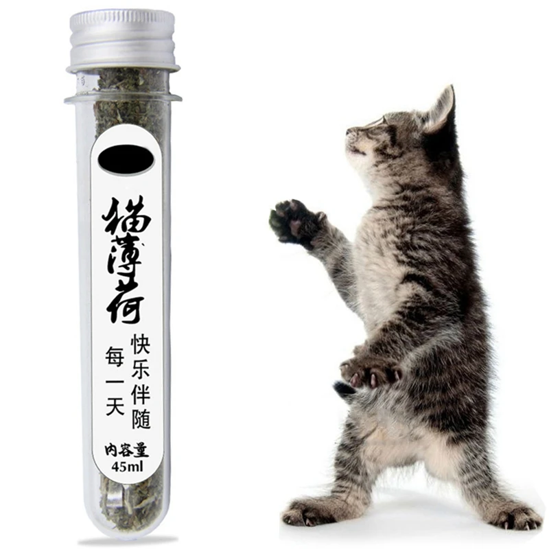45 мл тестовая трубка для порошка питомца Catnip легко переносится хранения