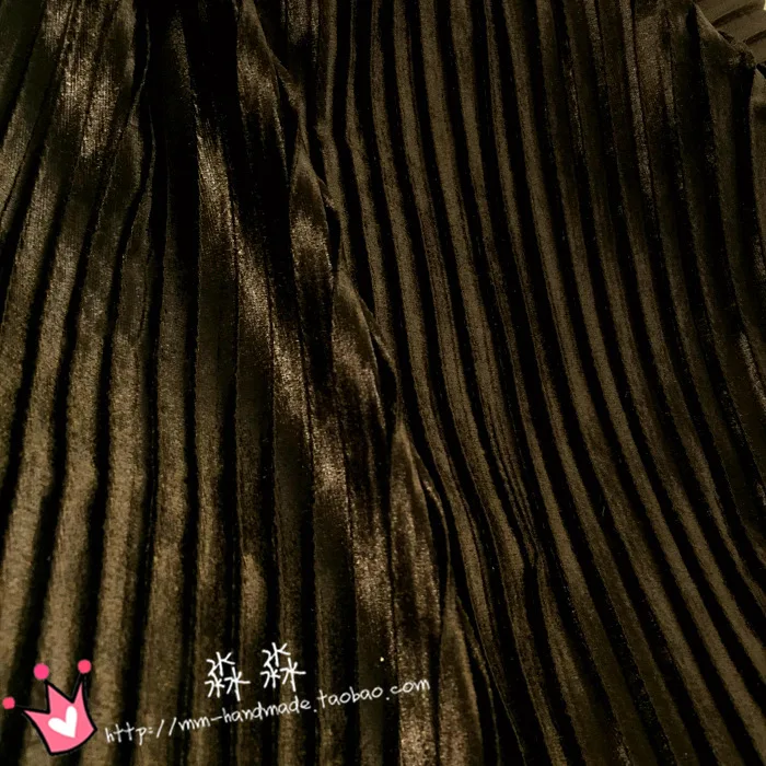 1 шт. осенняя одежда ткани темно кофейного цвета чувствительные плиссированные