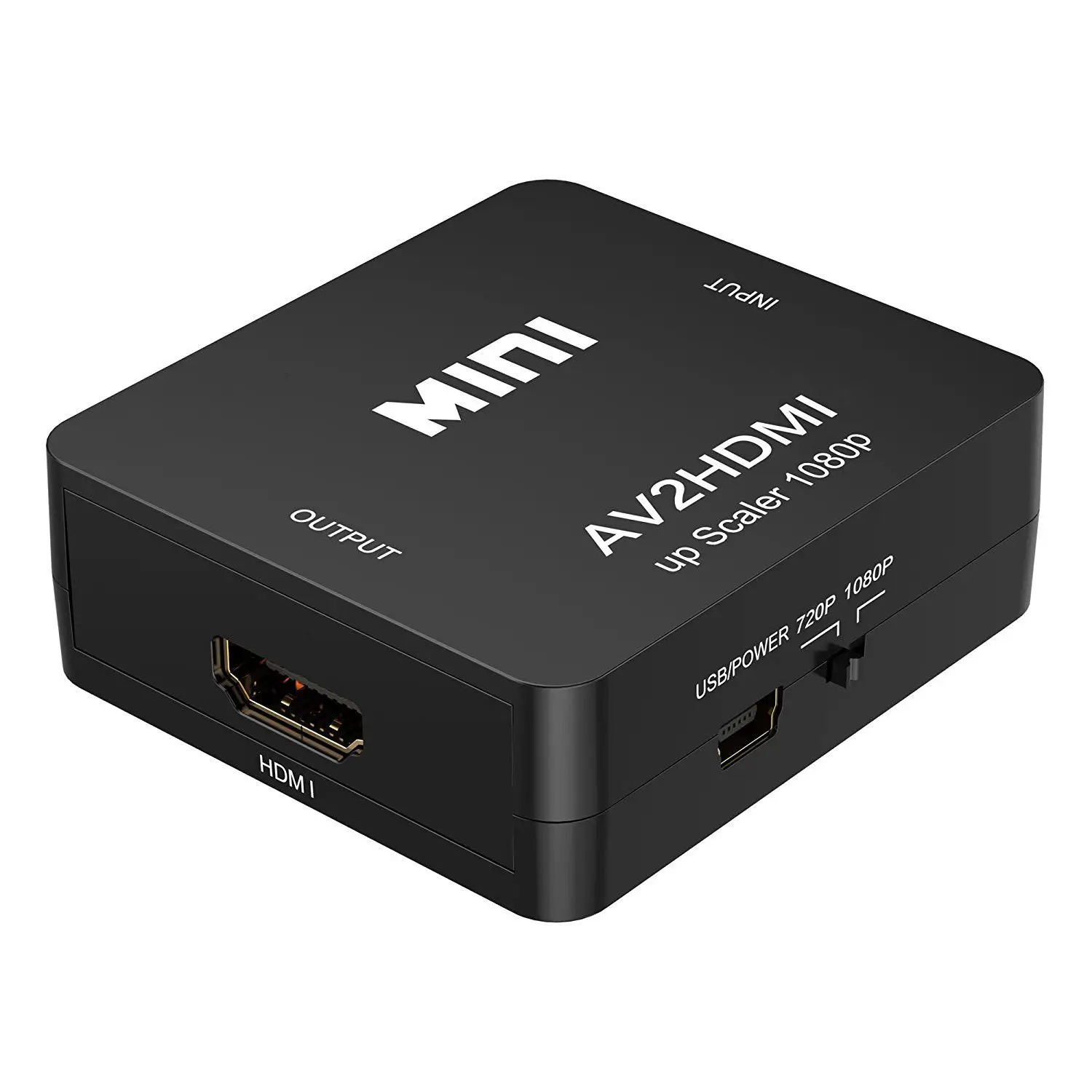 Топ RCA к HDMI 1080P Мини композитный CVBS AV видео аудио конвертер адаптер с поддержкой