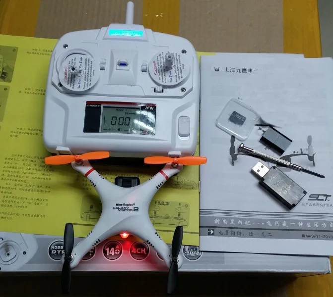 Квадрокоптер F07569 Nine Eagles F11 для аэрофотосъемки Fpv 4 осевой Радиоуправляемый