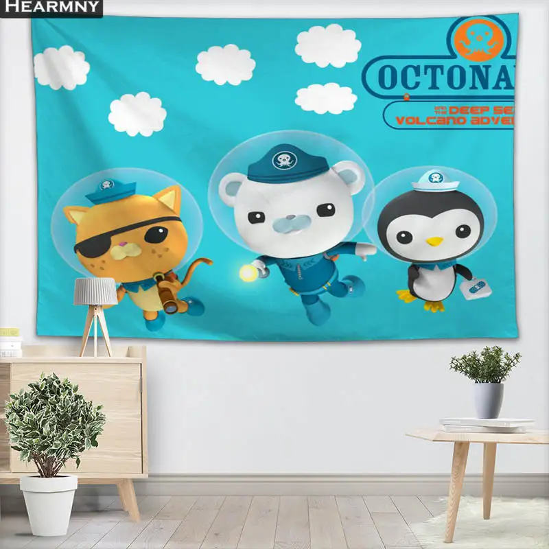 Настенный настенный гобелен Octonauts домашний декоративный пляжное полотенце