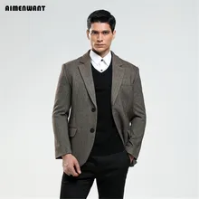 AIMENWANT 2017 мужской костюм коммерческий Тонкий шерстяной Блейзер