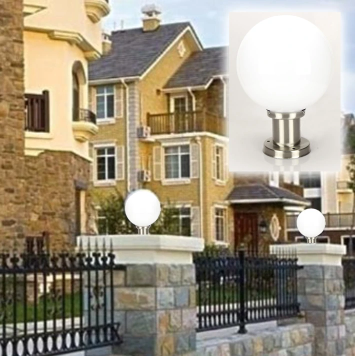 

110V 220V 12V 24V landscape lawn sward garden fencing waterproof outdoor fence enclosing round ball sphere wall lamp light
