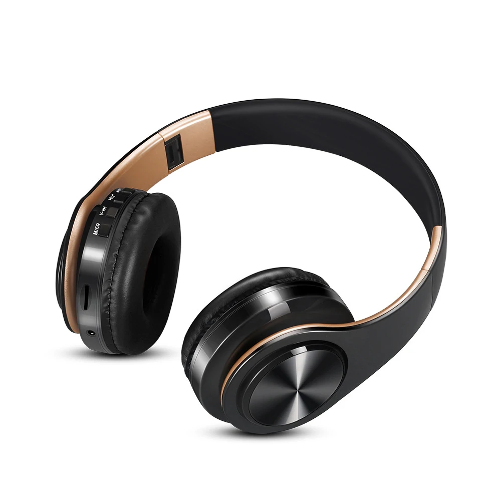 Беспроводной Bluetooth наушники складные с микрофоном Поддержка FM радио TF AUX