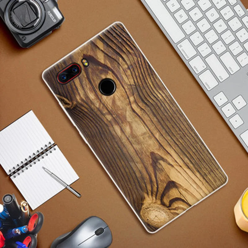 Чехол для телефона с текстурой древесины 2 шт. чехол Nubia Z17S мягкая задняя крышка Z17