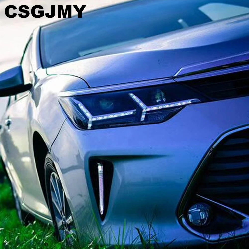 Автомобильный Стайлинг для 2015 2016 2017 Toyota Camry V55 светодиодный ные фары новые drl