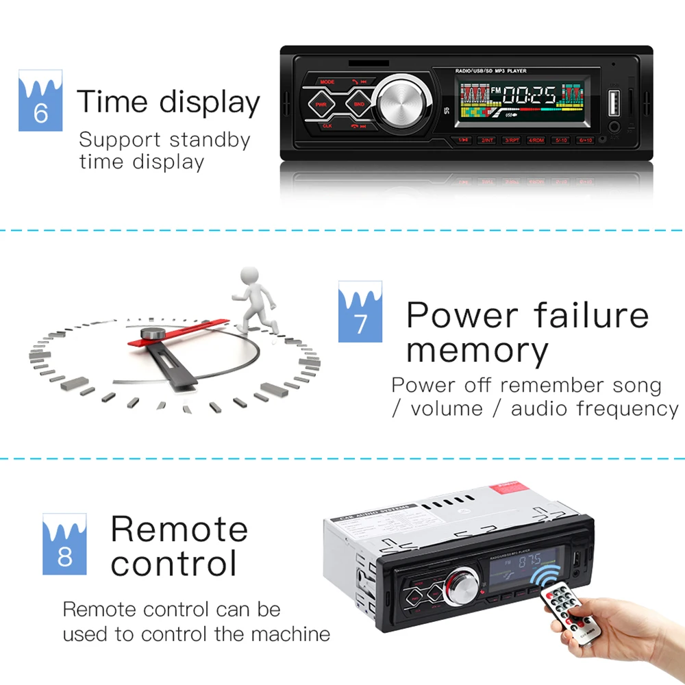 1 Din автомобильное радио 12V модифицированное Ретро стиль Bluetooth FM MP3 плеер стерео USB