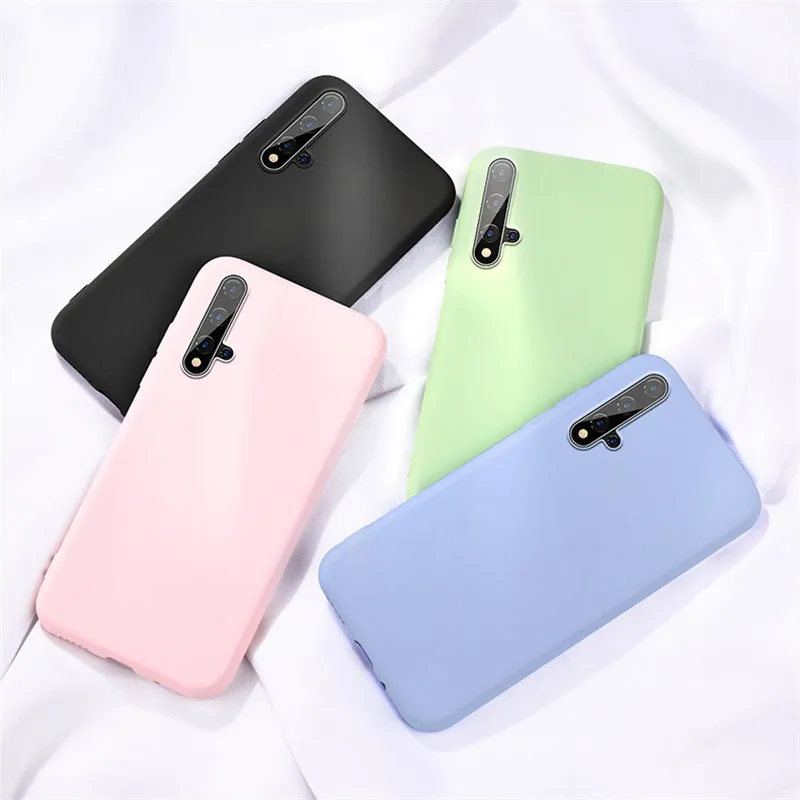Для huawei Honor 20 чехол для жидкий силиконовый задняя крышка Pro защитный бампер |