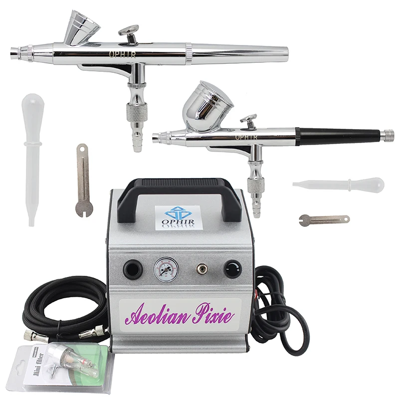 2 шт. Гравитационный Аэрограф Двойного действия 110 В 220 В|airbrush kit|airbrush paint kitdual action |