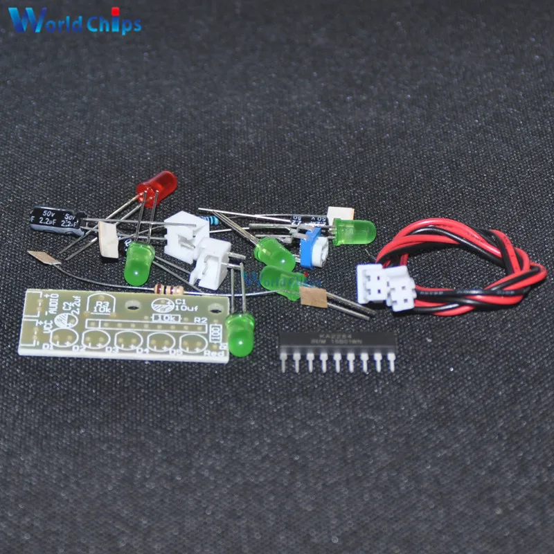 Набор индикаторов уровня звука Elektronika KA2284 набор сделай сам электронные детали 5