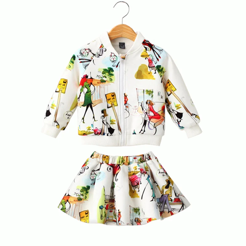 Новинка весенне осенние комплекты одежды для девочек возраста от3 до 8 лет модная