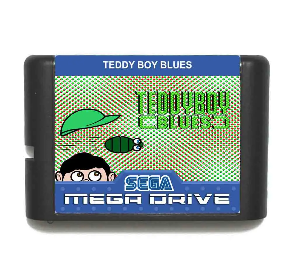 Тедди мальчик Blues 16 бит MD карточная игра с коробку для Sega игры Mega Drive Genesis |