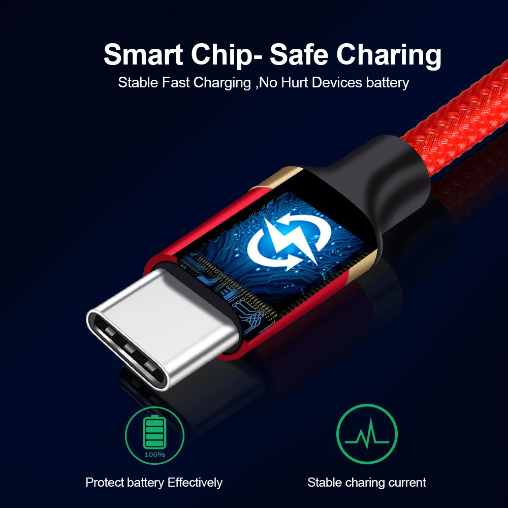 Marjay Тип usb C кабель для huawei P20 lite Quick Charge 3,0 Тип usb-C мобильный телефон кабели для Samsung S9 usb-кабель для Xiaomi