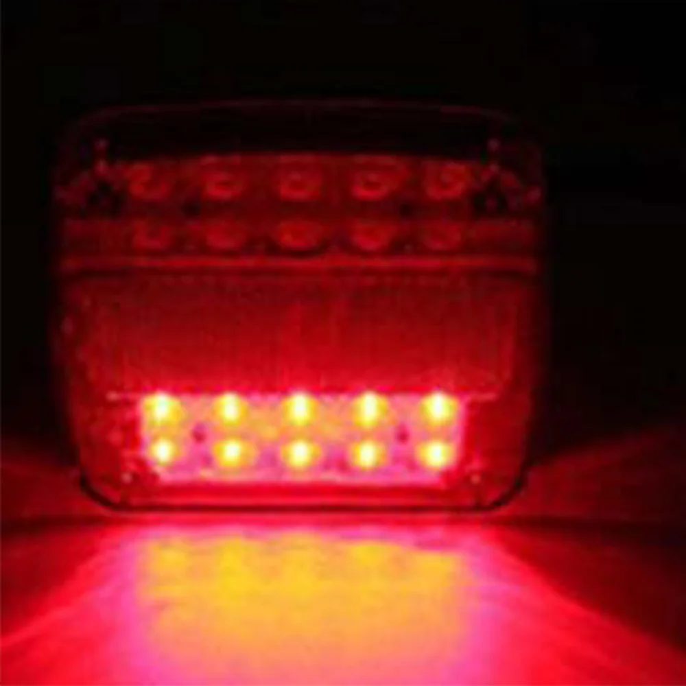 2 шт. 12V 16LED + 4LED лодка прицеп задние стоп сигналы поворота E MARK Водонепроницаемый