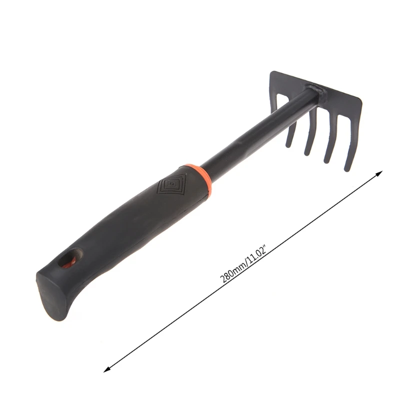 

1Pc Portable Digging Tool Mini Steel Rake For Home Garden Transplanting Tool