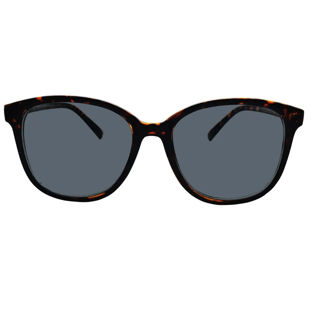 

Tinted Grey Polarized Oversize Distance Glasses Mens Womens Myopia -0.25 to -6 Shortsighted Prescription Tortoise Frames Eyewear