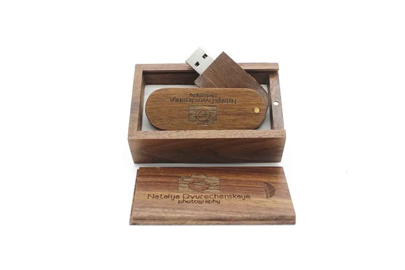 SHANDIAN логотип на заказ Деревянный USB+ коробка USB флэш-накопитель Флешка 4 ГБ 8 ГБ 16 г 32 Гб 64 Гб карта памяти фотография свадебный подарок