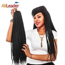 AliLeader, 12-30 дюймов, плетеные косички, волосы для наращивания, 22 пряди, длинные, черные, коричневые, Омбре, синтетические, на крючках, плетение, скрученные волосы