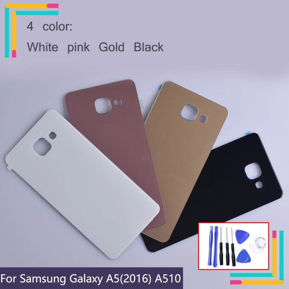 Задняя дверь корпус для Samsung A5 2016 Galaxy A510 A510F A5100 задняя крышка батарейный Корпус 3D