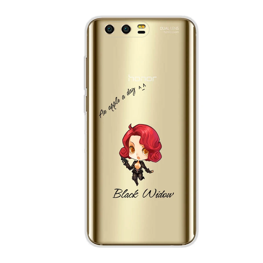 Phone Case For Huawei p smart Silicon Soft Clear TPU Spiderman Iron Man The Avengers Cover for honor 9 lite |