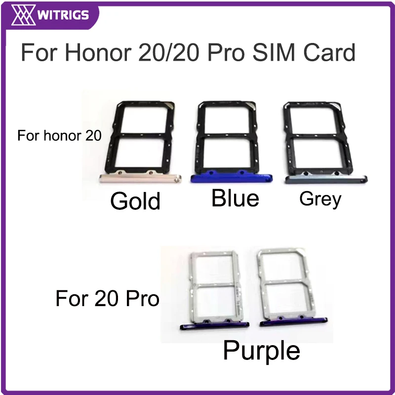 Witrigs держатель лотка для sim карты слот Honor 20 Pro Lite 20i 10i лоток карты|Лотки SIM- и карт