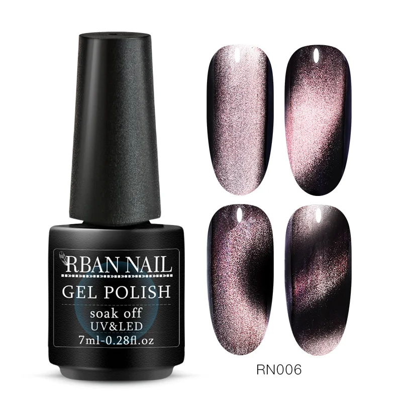S05046 RBAN NAIL 5D/7D Хамелеон для использования с магнитом кошачий глаз Гель-лак для ногтей замачиваемый Гель-лак долговечный лазерный Сияющий УФ светодиодный лак для ногтей - Цвет: S05046