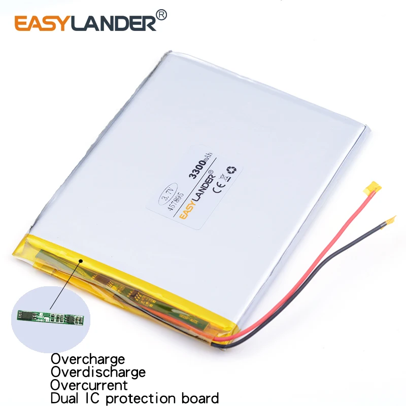 3 7 v литий-ионная аккумуляторная батарея 458090 3200mAh для планшетных ПК DIY Power mobile bank PAD
