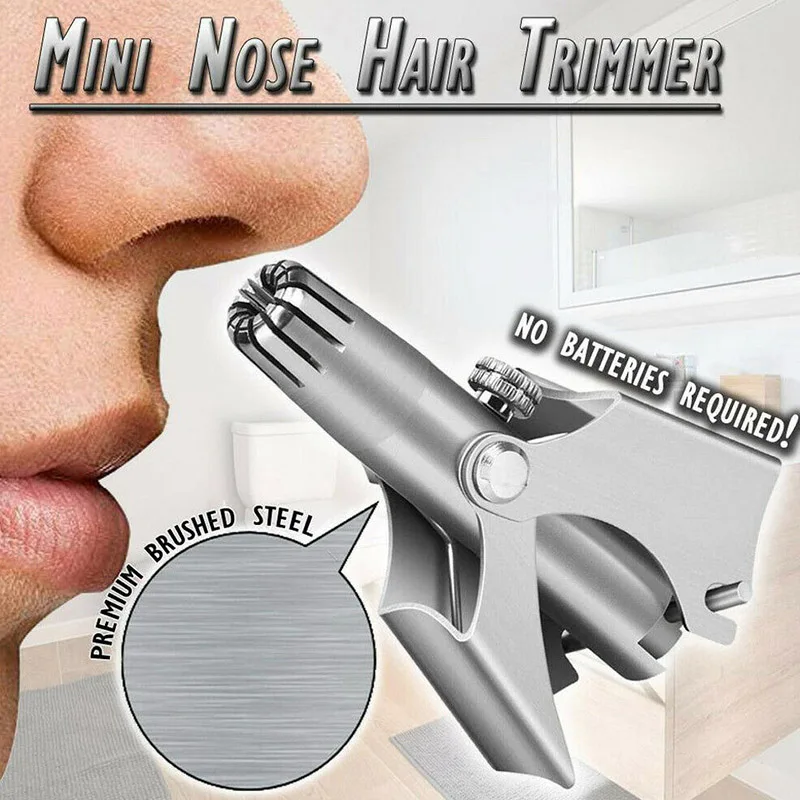 

Nose Hair Trimmer Stainless Steel Mini Portable Nose Hair Removal Clipper SK88