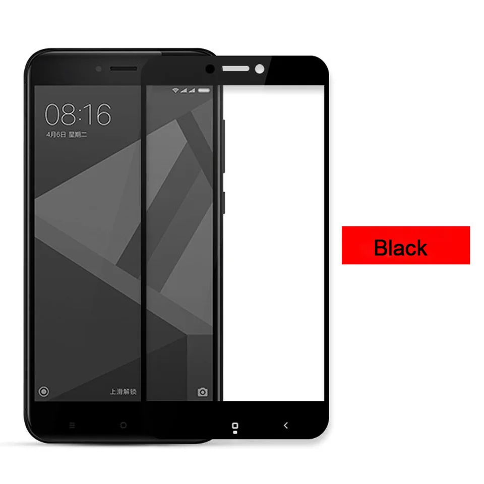 Стекло WellZly для xiaomi redmi 4x Защитное стекло закаленное на весь экран закаленная
