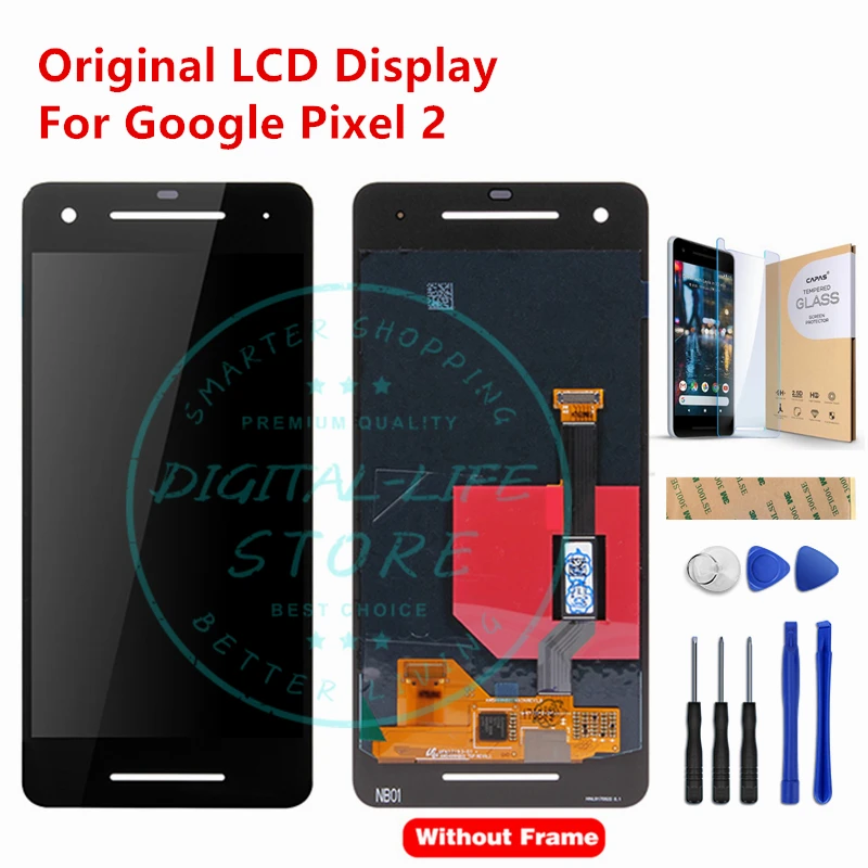 Оригинальный жк дисплей для Google Pixel 2 Pixel2 дигитайзер ремонт запасные части|lcd