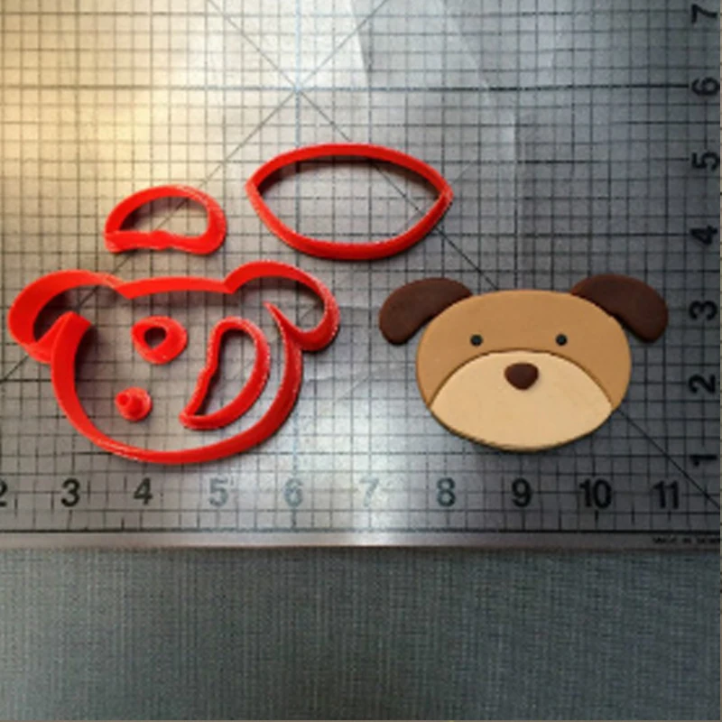 Формочка для печенья в виде животных собак на заказ 3D напечатанный резак помадки