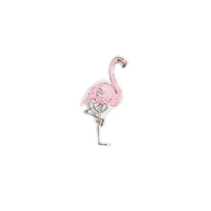 flamingo Мультяшные фрукты/животные милый Фламинго самоклеющиеся настенные крючки для кухни и ванной комнаты разное организовать мультяшное украшение для дома стойка для ключей - Цвет: flamingo