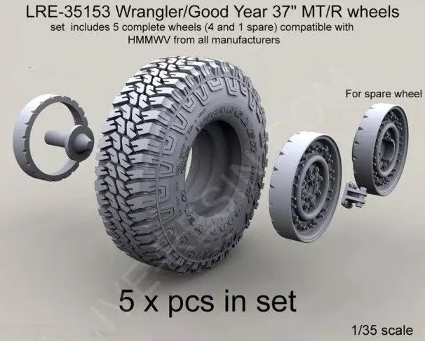 Масштаб 1/35 США миниатюрные шины Hummer Модель из смолы модель бесплатная